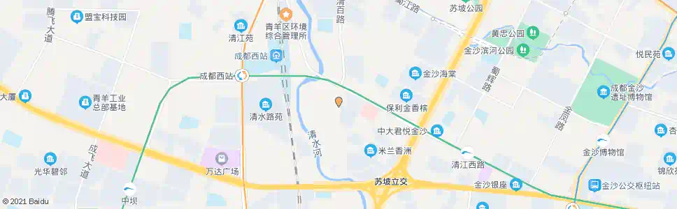 成都金福北路_公交站地图_成都公交_妙搜公交查询2025