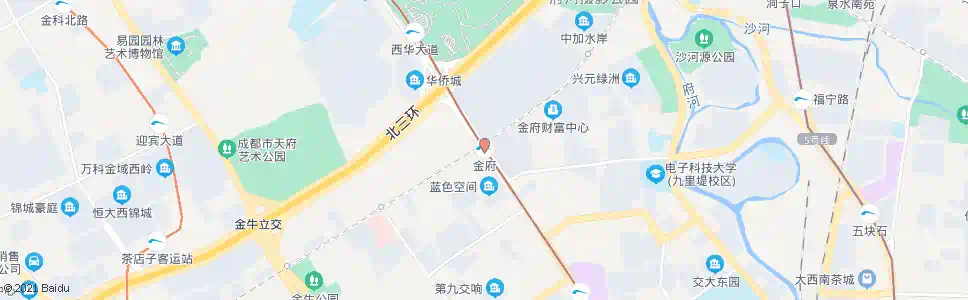 成都金府路口_公交站地图_成都公交_妙搜公交查询2025