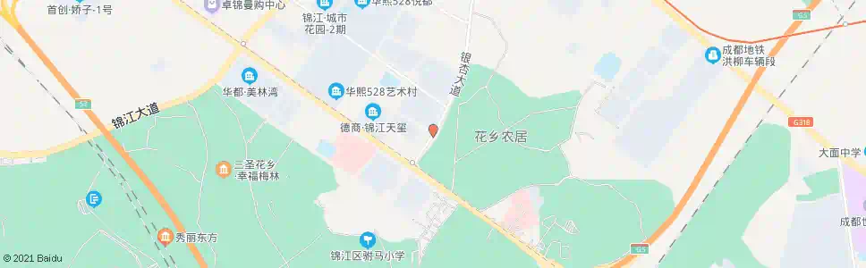 成都银杏大道栀子街口_公交站地图_成都公交_妙搜公交查询2025