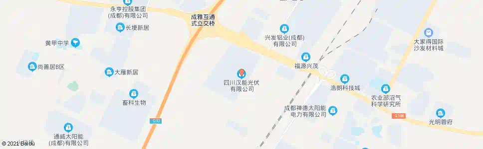 成都汉能实业_公交站地图_成都公交_妙搜公交查询2025