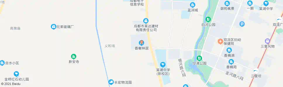成都香榭林居_公交站地图_成都公交_妙搜公交查询2025