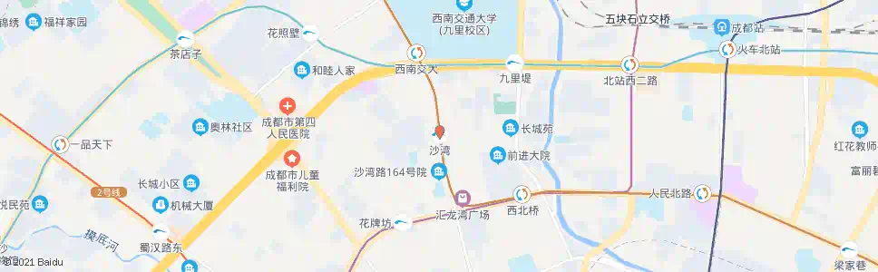成都沙湾_公交站地图_成都公交_妙搜公交查询2025