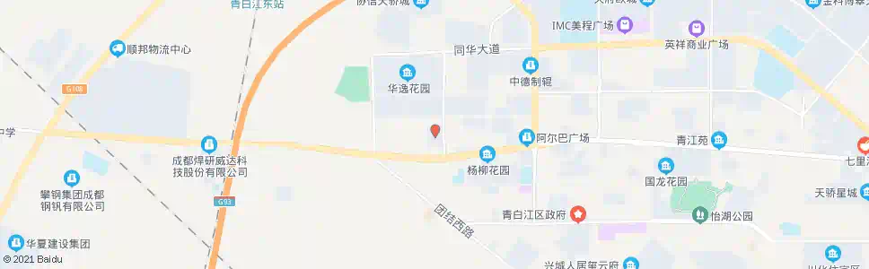 成都华逸馨苑_公交站地图_成都公交_妙搜公交查询2025