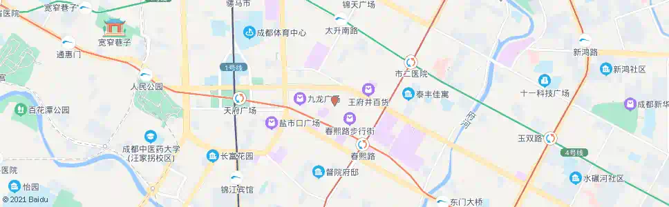 成都新中路口_公交站地图_成都公交_妙搜公交查询2025