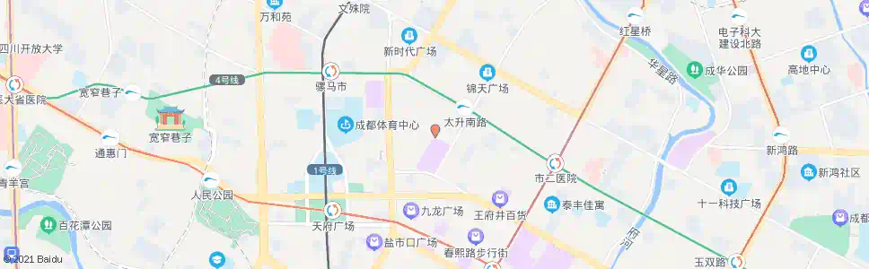 成都大墙东街_公交站地图_成都公交_妙搜公交查询2025