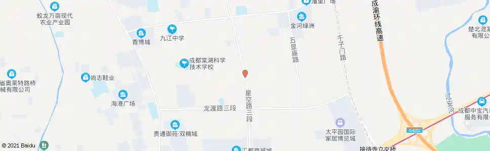 成都星空路高五路口_公交站地图_成都公交_妙搜公交查询2025