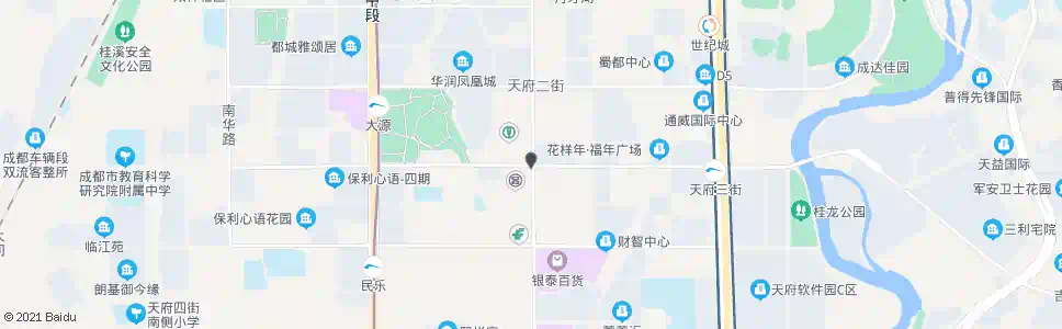 成都天府三街益州大道口_公交站地图_成都公交_妙搜公交查询2025