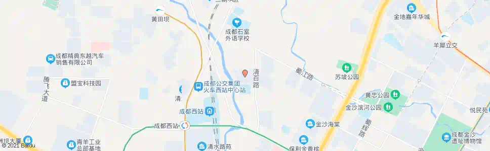 成都清波小区_公交站地图_成都公交_妙搜公交查询2025