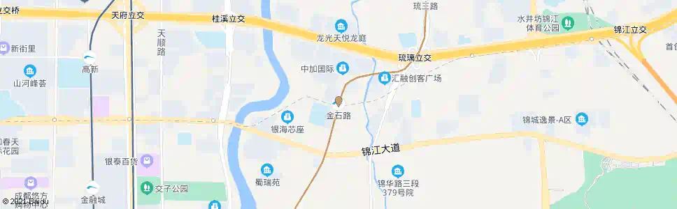 成都金石路北_公交站地图_成都公交_妙搜公交查询2025