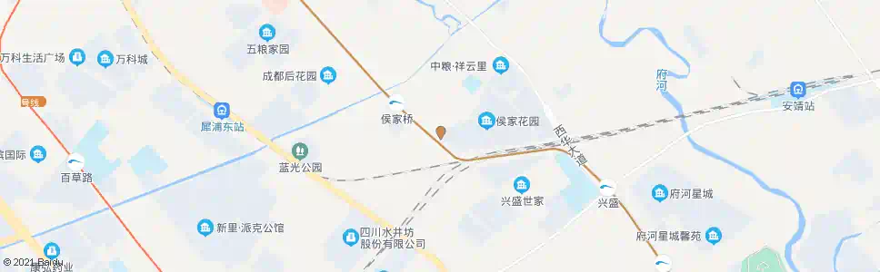 成都侯家村_公交站地图_成都公交_妙搜公交查询2025