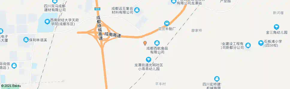 成都光明村_公交站地图_成都公交_妙搜公交查询2025