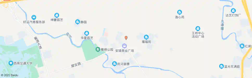成都安靖北路_公交站地图_成都公交_妙搜公交查询2025