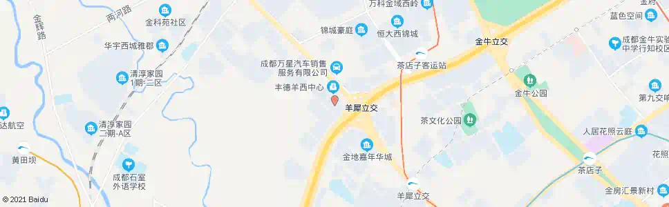 成都土城四队_公交站地图_成都公交_妙搜公交查询2025