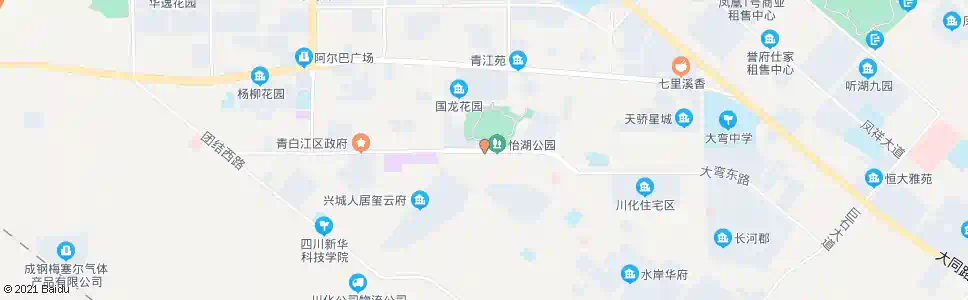成都怡湖园_公交站地图_成都公交_妙搜公交查询2025