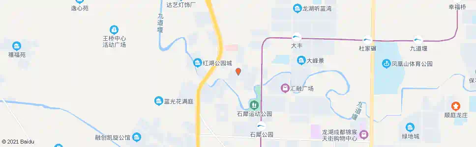 成都三元大道北_公交站地图_成都公交_妙搜公交查询2025