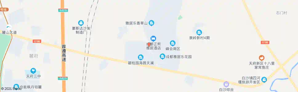 成都香草山路口_公交站地图_成都公交_妙搜公交查询2025