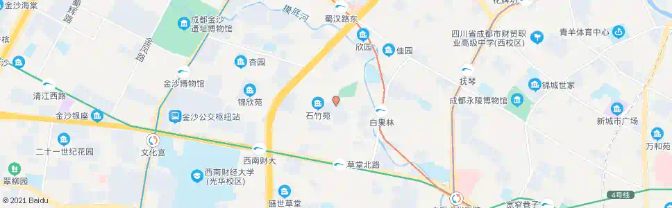成都石人南路_公交站地图_成都公交_妙搜公交查询2025