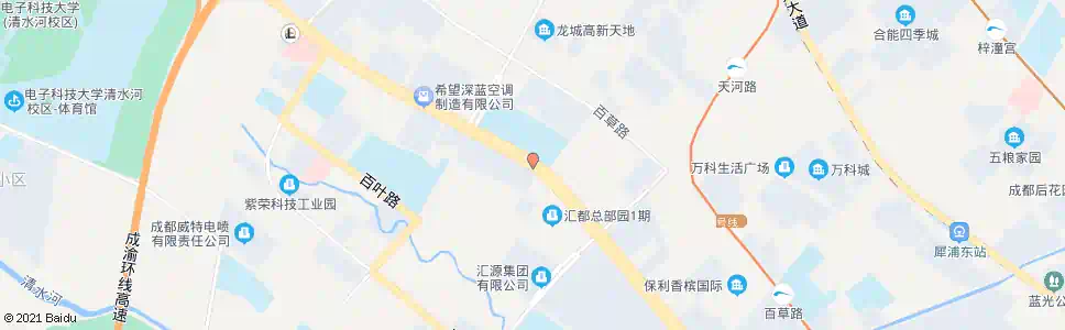 成都新文路西芯大道口_公交站地图_成都公交_妙搜公交查询2025