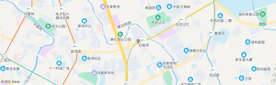 成都杉板桥路_公交站地图_成都公交_妙搜公交查询2025