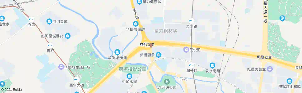 成都三环成彭立交桥西内侧_公交站地图_成都公交_妙搜公交查询2025