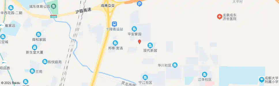 成都平安小区_公交站地图_成都公交_妙搜公交查询2025