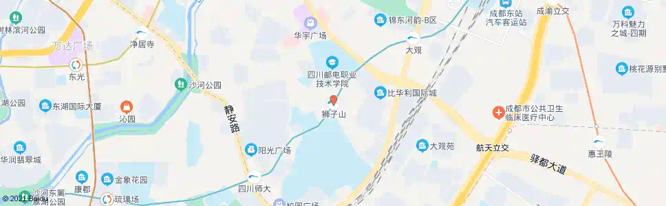 成都川师狮子山校区_公交站地图_成都公交_妙搜公交查询2025
