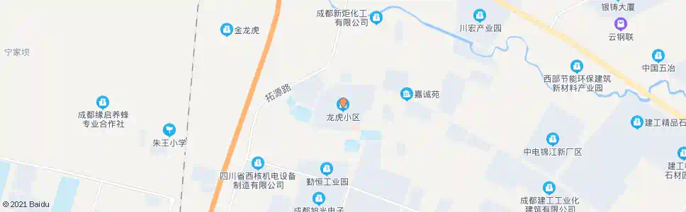 成都龙虎小区1站_公交站地图_成都公交_妙搜公交查询2025