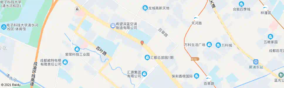 成都西芯大道中_公交站地图_成都公交_妙搜公交查询2025