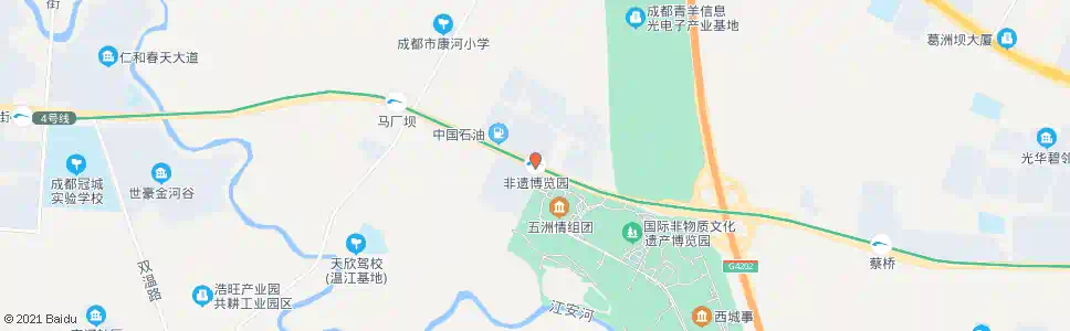 成都地铁国际非遗博览园站_公交站地图_成都公交_妙搜公交查询2025
