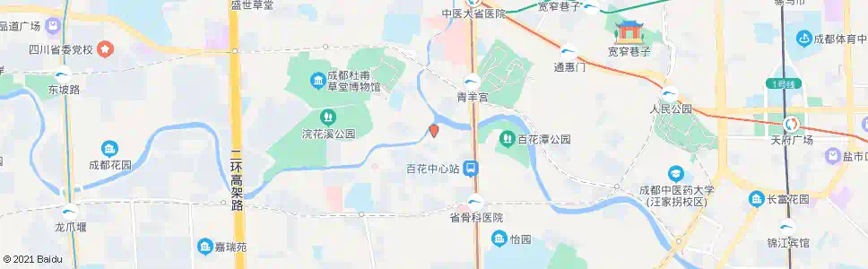 成都百花西路_公交站地图_成都公交_妙搜公交查询2025