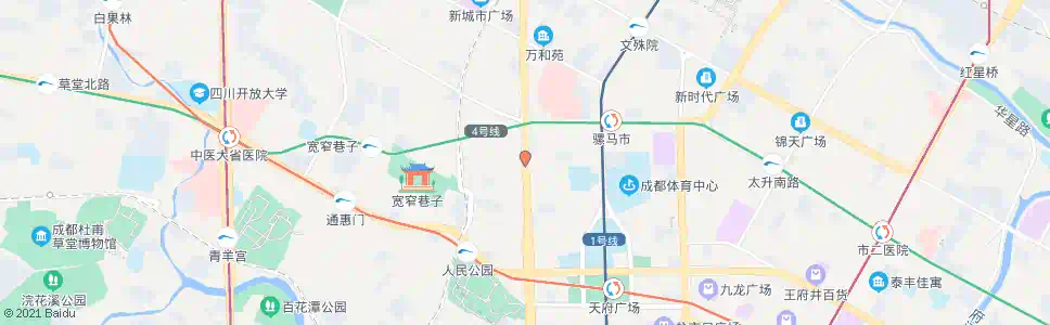 成都羊市街_公交站地图_成都公交_妙搜公交查询2025