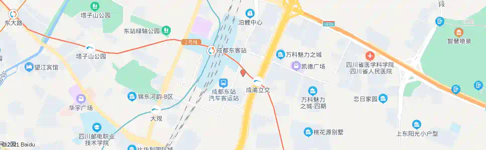 成都金沙江路_公交站地图_成都公交_妙搜公交查询2025