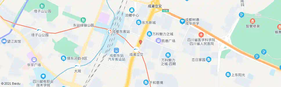 成都大件路万科路口_公交站地图_成都公交_妙搜公交查询2025