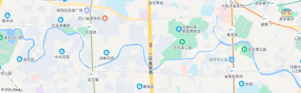成都二环清水河_公交站地图_成都公交_妙搜公交查询2025