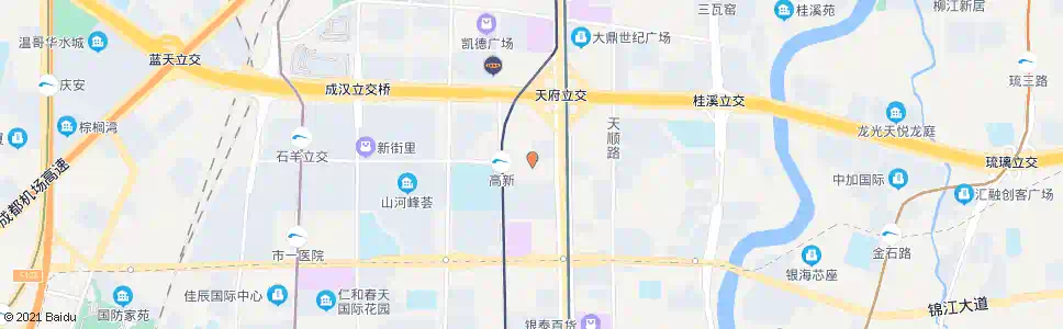 成都天韵路北_公交站地图_成都公交_妙搜公交查询2025