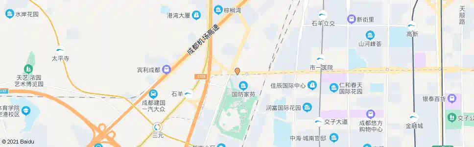 成都府城大道西段西_公交站地图_成都公交_妙搜公交查询2025