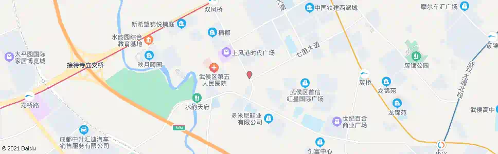 成都金花七里路口_公交站地图_成都公交_妙搜公交查询2025