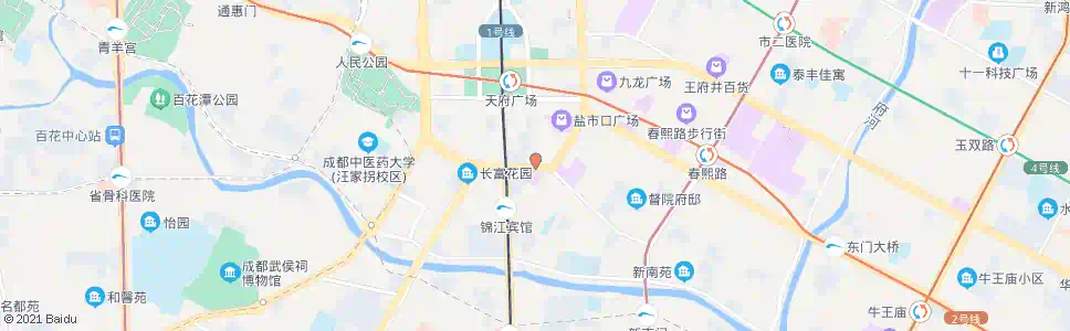 成都新光华街_公交站地图_成都公交_妙搜公交查询2025