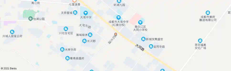 成都大同路_公交站地图_成都公交_妙搜公交查询2025