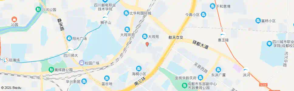 成都水杉街蝶花街口_公交站地图_成都公交_妙搜公交查询2025
