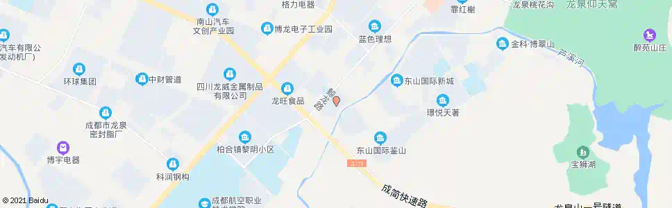成都新承邦东山领地_公交站地图_成都公交_妙搜公交查询2025