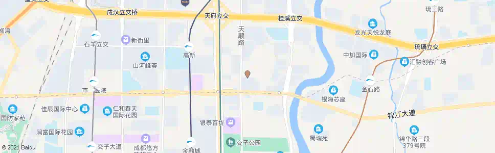 成都天久南街_公交站地图_成都公交_妙搜公交查询2025