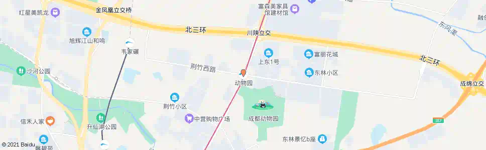成都地铁动物园站_公交站地图_成都公交_妙搜公交查询2025
