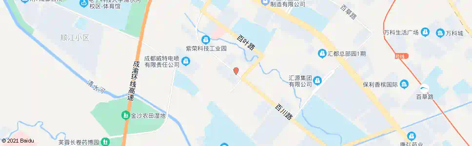 成都百川路新创路口_公交站地图_成都公交_妙搜公交查询2025