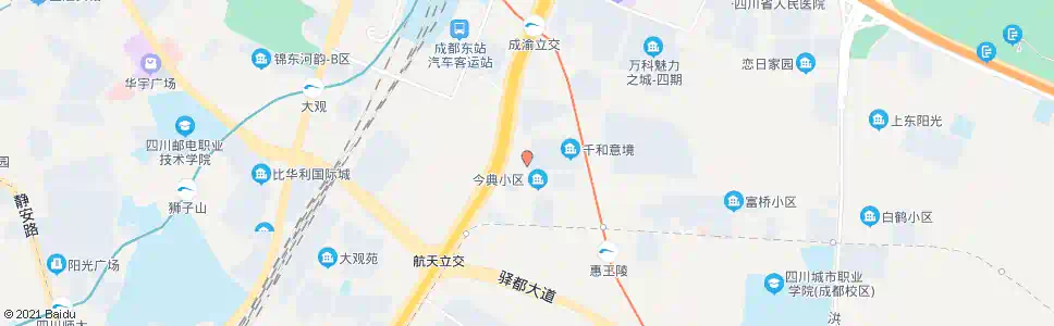 成都大观城市花园_公交站地图_成都公交_妙搜公交查询2025