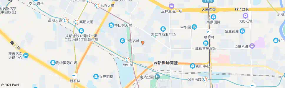 成都紫荆南路_公交站地图_成都公交_妙搜公交查询2025