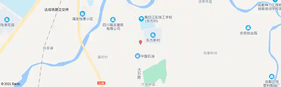 成都东方村_公交站地图_成都公交_妙搜公交查询2025