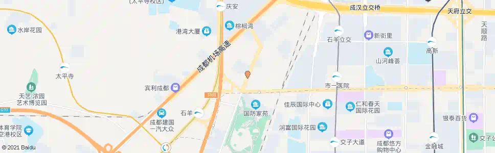 成都新园南四路口_公交站地图_成都公交_妙搜公交查询2025