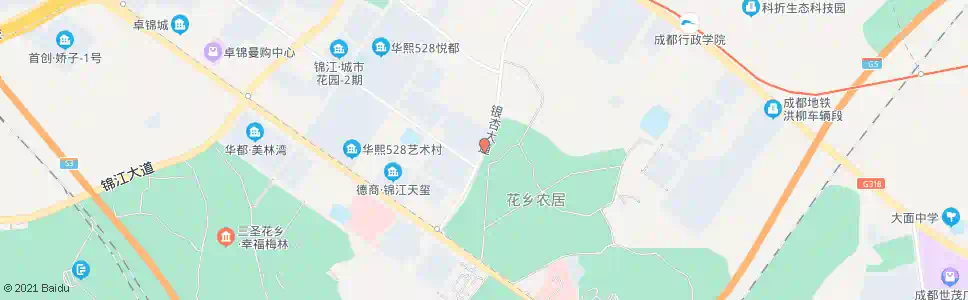 成都银杏大道海棠路口_公交站地图_成都公交_妙搜公交查询2025