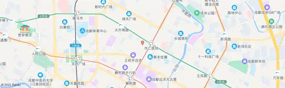 成都双栅子街_公交站地图_成都公交_妙搜公交查询2025